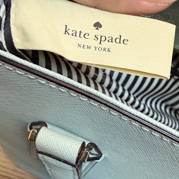 Kate Spade Leather Tote Bag Light Mint - Picture 9 of 14